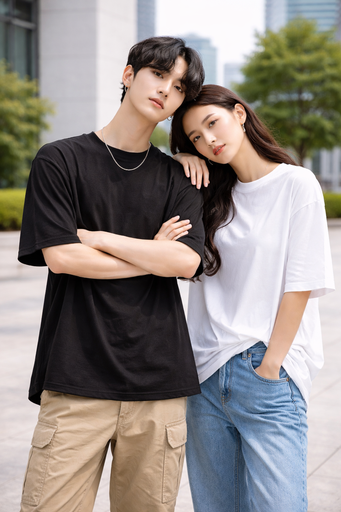 [SCR40] SCR 40 Siro Cotton Oversized Round Neck S/Sleeve 240GSM